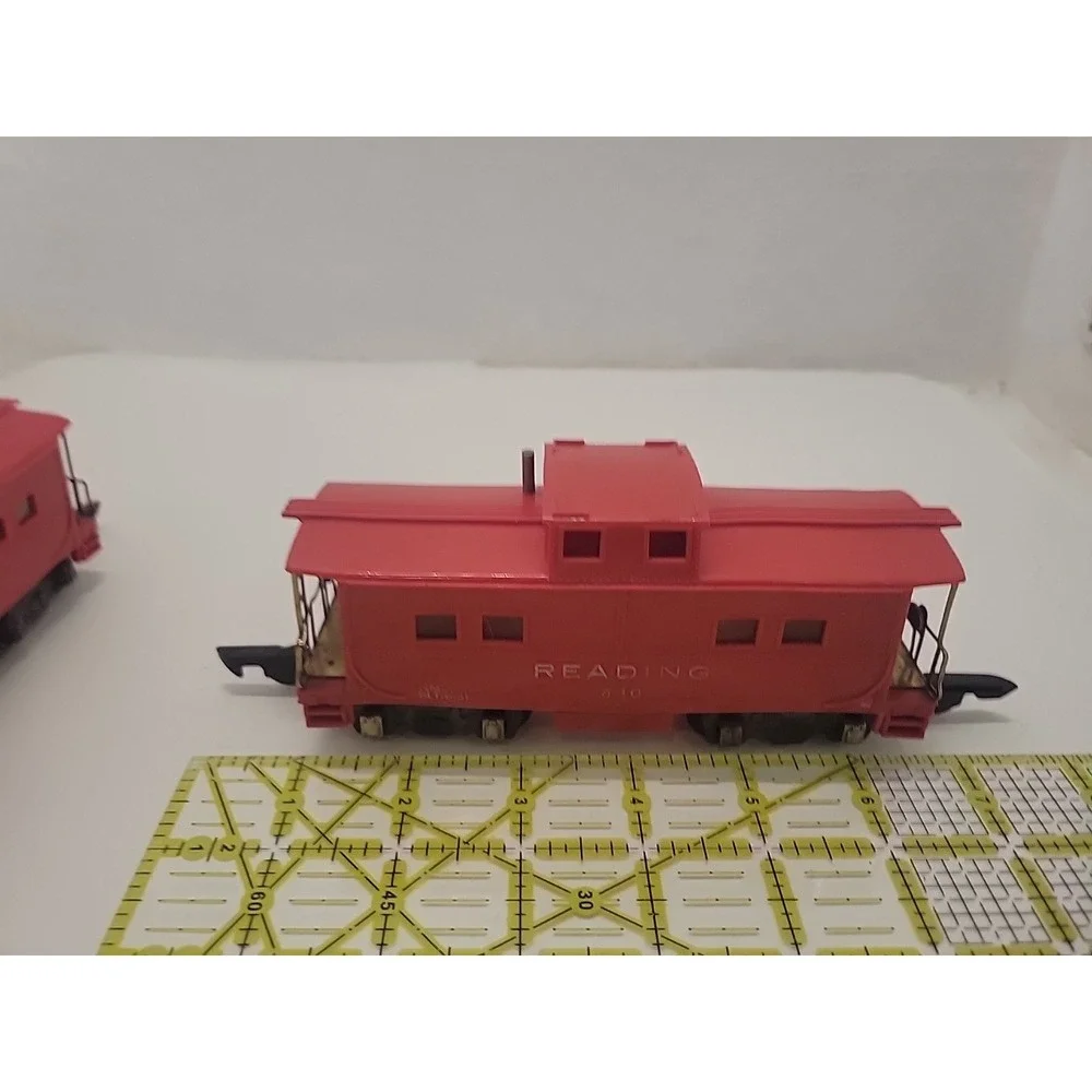 Lot 3 American Flyer 630 Reading Lighted Caboose S Gauge Train Cars